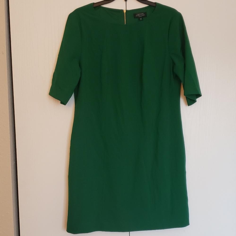 Tahari Green Midi Dress